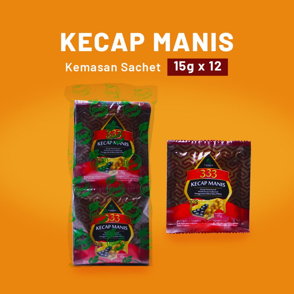 

Kecap Manis Cap 333 Sachet 15 g
