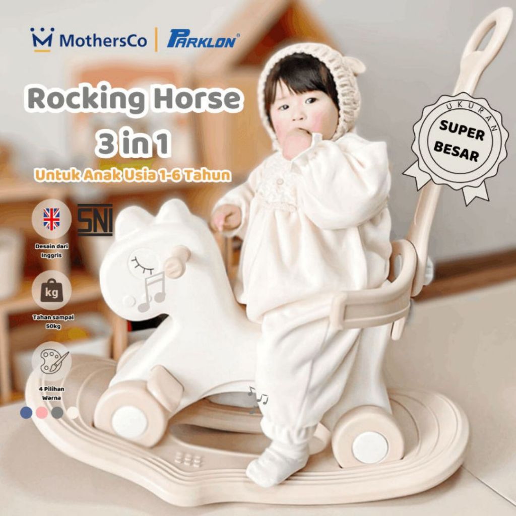 Parklon Mainan Kuda Kudaan Anak Rocking Horse Jungkat Jungkit