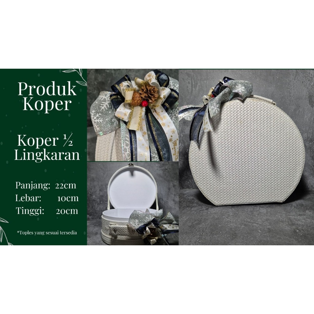 

BOX HAMPERS NATAL / KOPER 1/2 LINGKARAN PARCEL NATAL