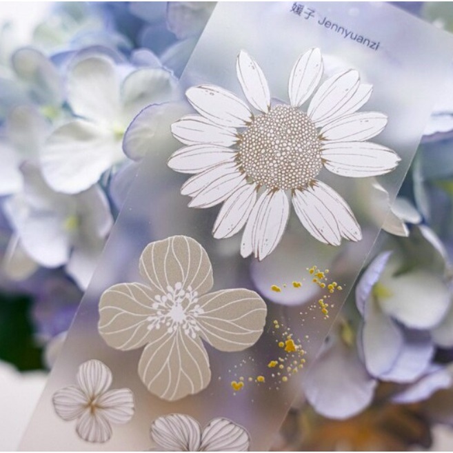 

Jennyuanzi Autumn Flower PET Tape Sticker