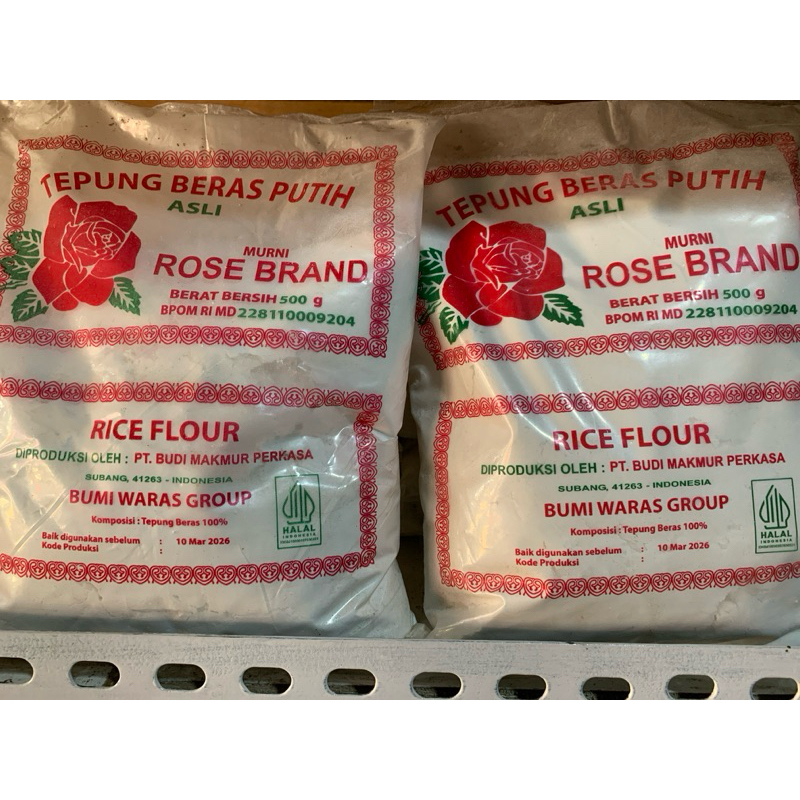 

Tepung Beras Rose Brand 500gram