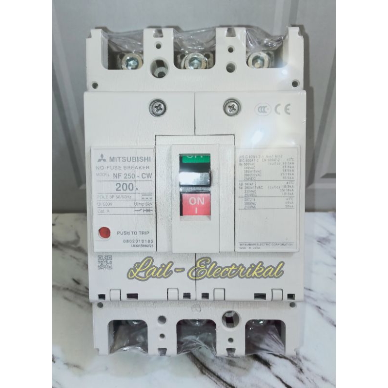 NFB MITSUBISHI model NF 250-CW 200A