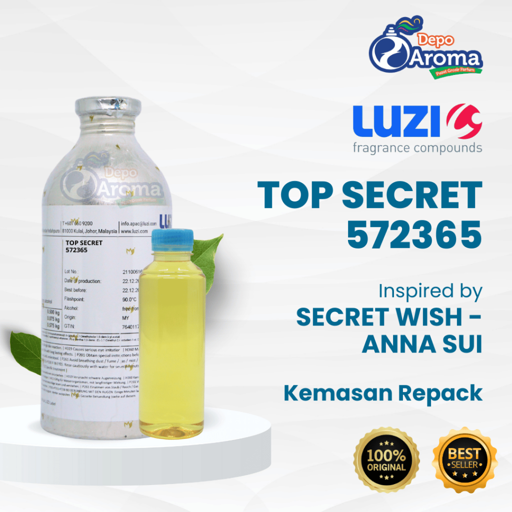 PARFUM BIBIT MURNI - TOP SECRET 572365 - REPACKING 100ML - LUZI