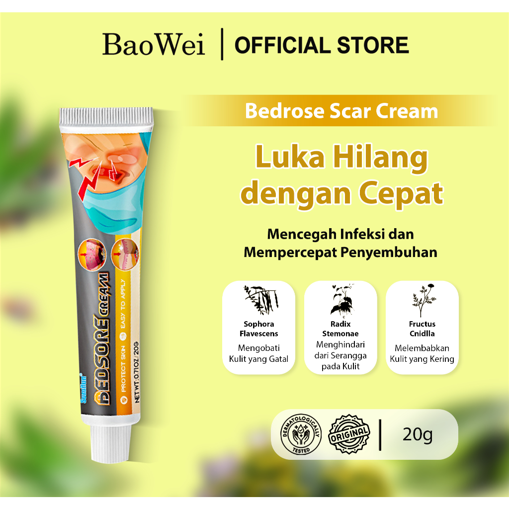 [Original] Krim Luka baring/Krim dekubitus Mengobati dekubitus - 20g Penyembuhan Luka Khusus