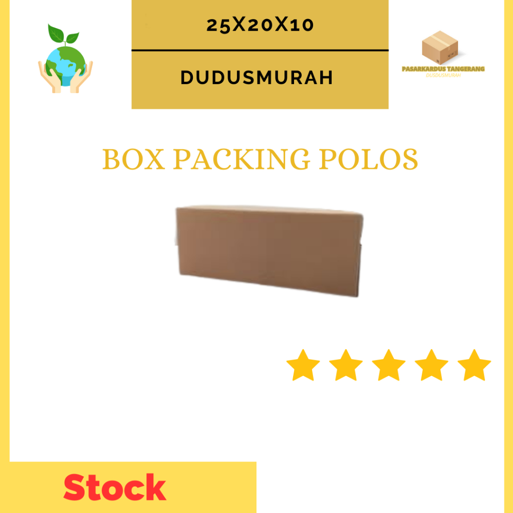 

Kardus Packing Kardus Polos 25x20x10cm - Karton (10pcs) Box Standar Dus Packaging Polos Murah/BOX TEBEL MURAH/Kardus Tebal/Kardus Custom/Kardus Packing