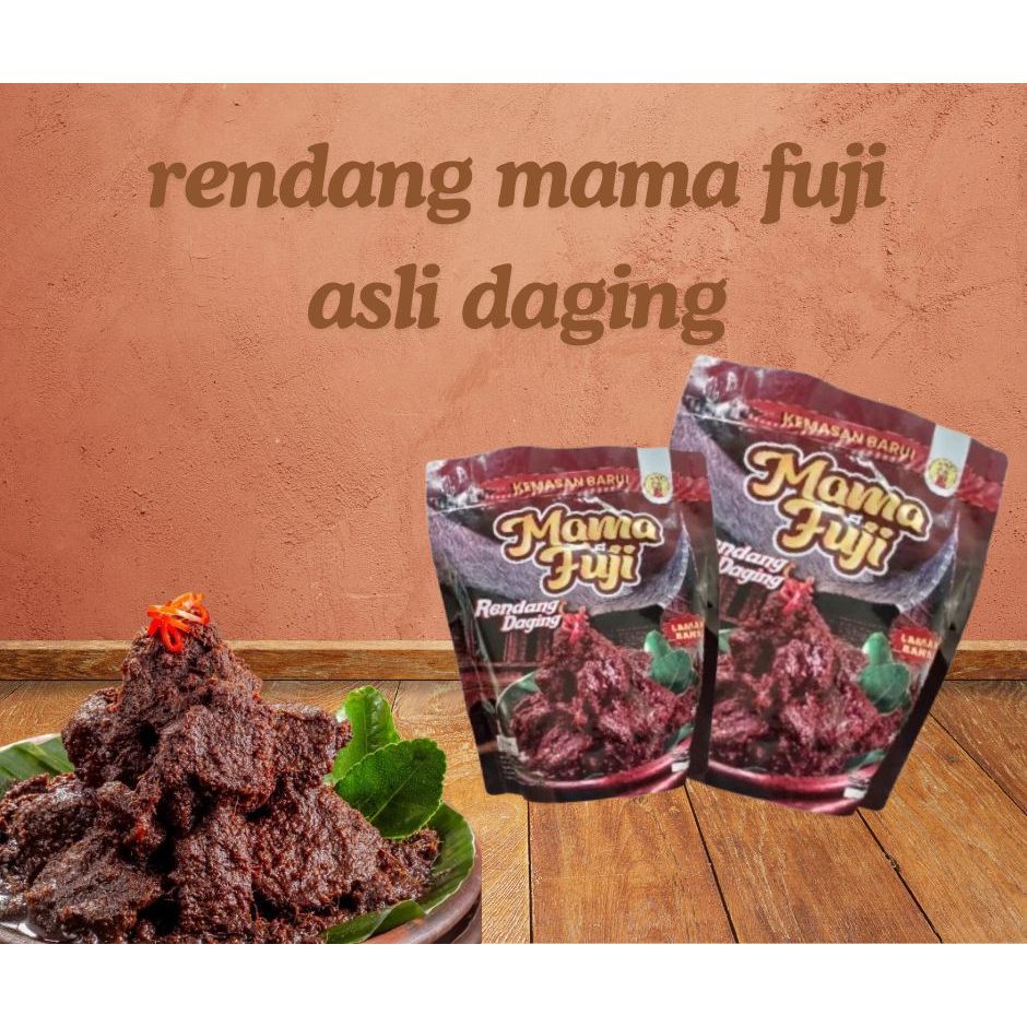 

rendang mama fuji asli rendang daerah Rendang Daging 350gr (Mini Size)