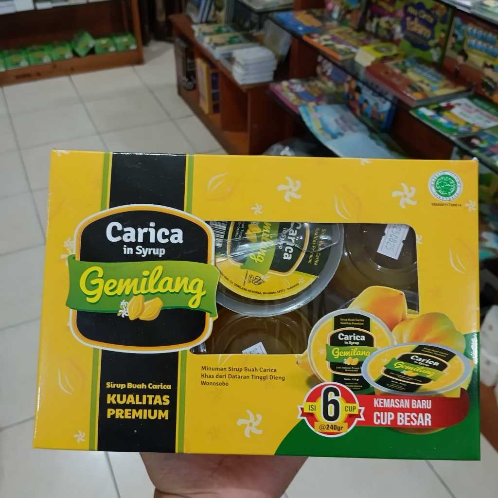 

Carica In Syrup Gemilang Minuman Sirup Buah Carica Isi 6 Cup 240gr