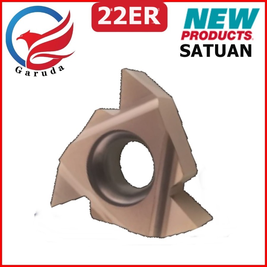 (satuan) INSERT BUBUT 22ER N60 INSERT MILLING MATA PAHAT BUBUT - MATA PISAU BUBUT - ULIR BUBUT MEREK