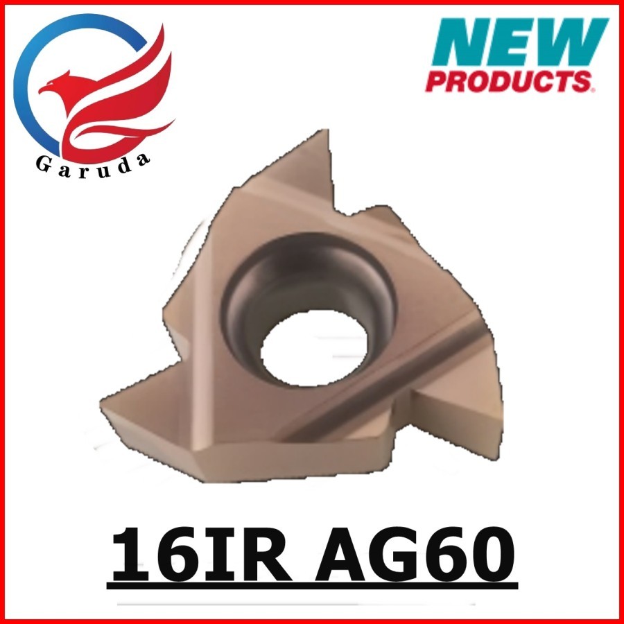 INSERT BUBUT 16IR AG60 INSERT MILLING MATA PAHAT BUBUT - MATA PISAU BUBUT - MATA ULIR DALAM 16ER AG6