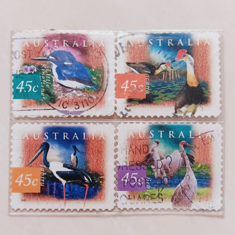 

(AG) Perangko Australia 1997 Fauna and Flora - Kakadu Wetlands, NT (2nd Series) Set 4 pcs Used