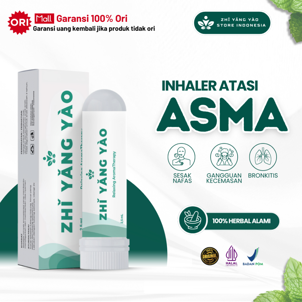 ZHI YANG YAO Inhaler Asma Nafas Sesak Terapi Pernafasan Meredakan Gejala Asma Inhaler Asma Semprot O