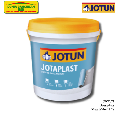 JOTUN Cat Tembok Interior Jotaplast White Matte Ready 18 Liter Cat Dinding Interior