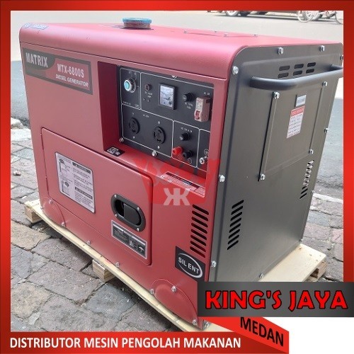 Genset Silent MATRIX MTX 6800S Genset Diesel 5000 Watt Generator Solar MATRIX MTX6800S