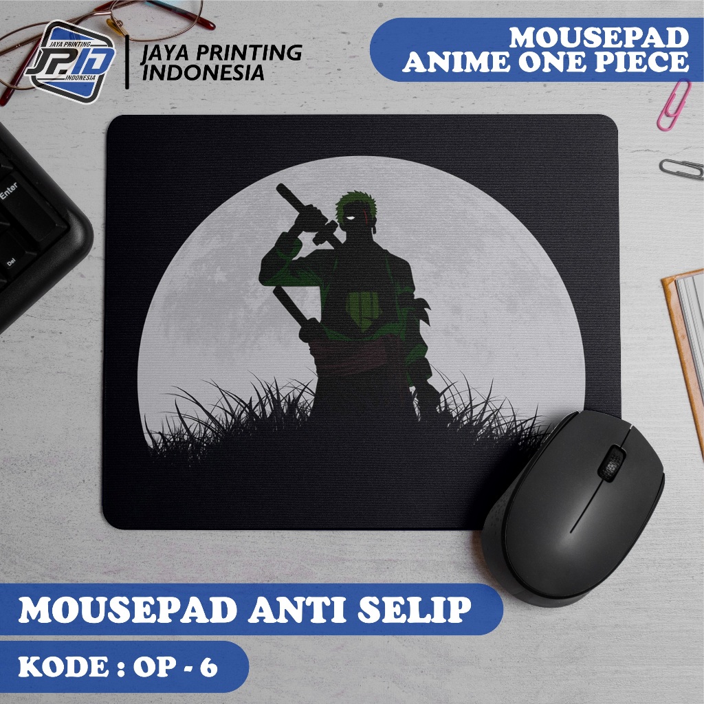 JPID MousePad Anti Slip Anime One Piece - Alas Mouse Pad Karakter One Piece