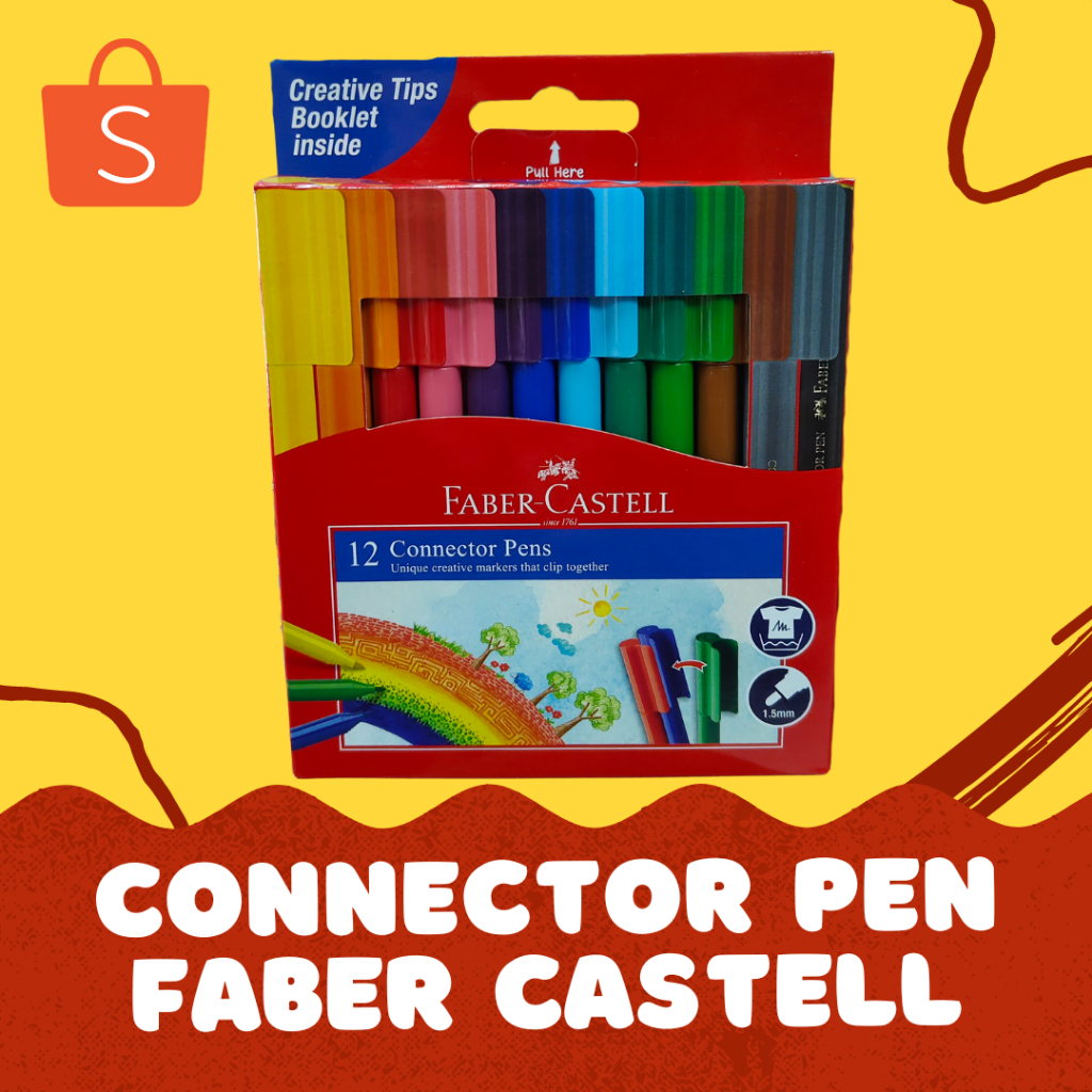

Connector Pen (Spidol Warna) Faber Castell Isi 12 & 20