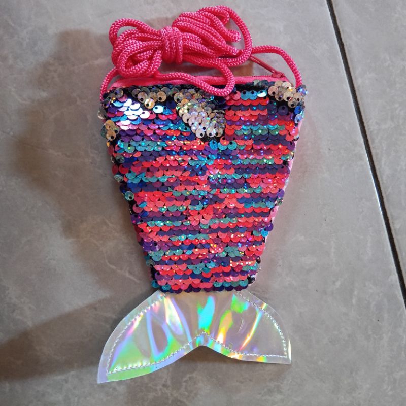 Tas Selempang Anak Payet Mermaid