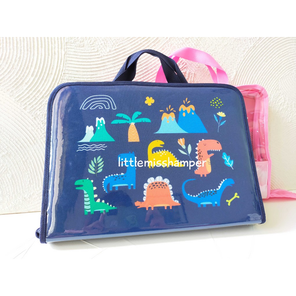 Custom Filing bag - file bag - folder bag souvenir ulang tahun anak tas map les