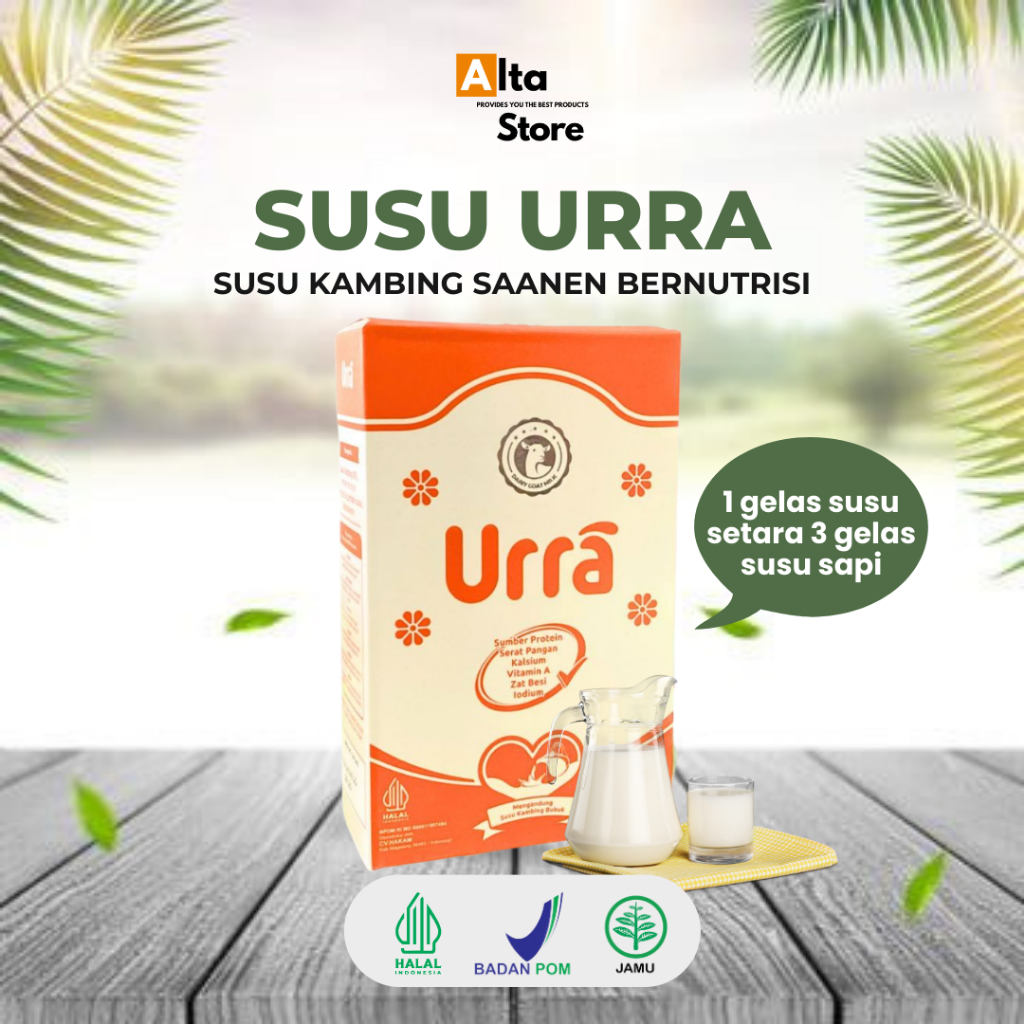 

URRA Susu Kambing Saneen Untuk Penggemuk, Penambah Berat Badan & Tinggi Badan Anak Halal BPOM Original