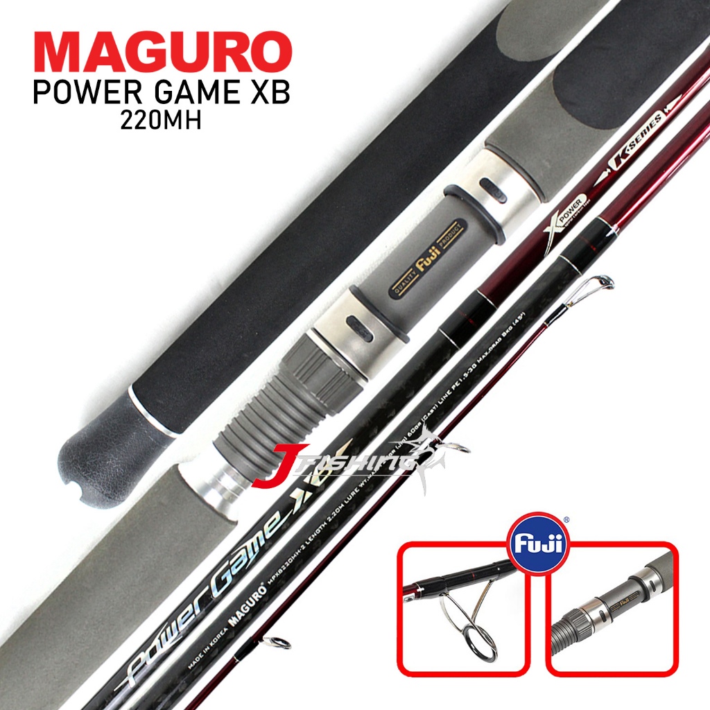 Joran Popping MAGURO POWER GAME XB 220MH-2 I Popping Rod I Fuji Ring Alconite