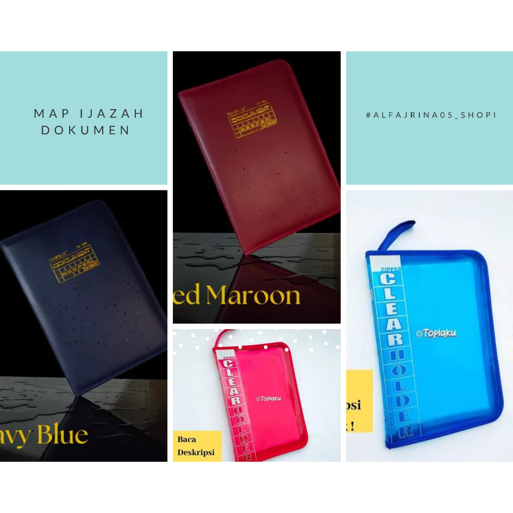 

READY Map Ijazah Dokumen Keeper Resleting Anti Air Document Clear Holder Plastik Tempat Berkas Folder DK8