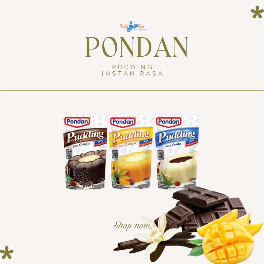 

PONDAN - Pudding Instan Rasa 100GR