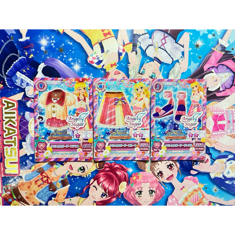 Kartu Aikatsu Jepang Trend Collection Marine Ichigo Hoshimiya Angely Sugar Official Japanese Card Se