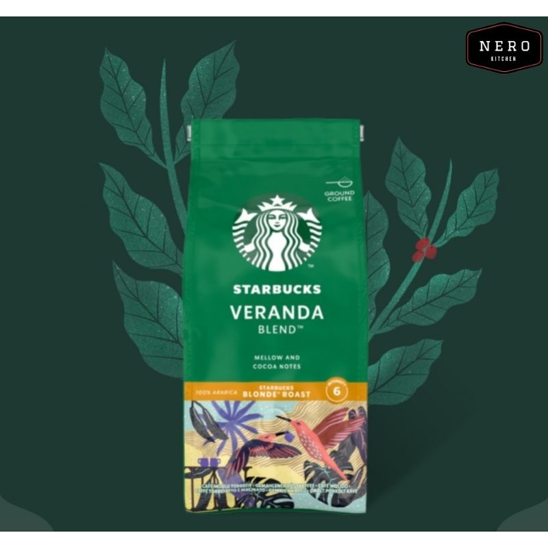 Starbucks Veranda Blend 200gr Blonde Roast Coffee  / Kopi Arabica Blonde Roast / Kopi Bubuk Starbuck