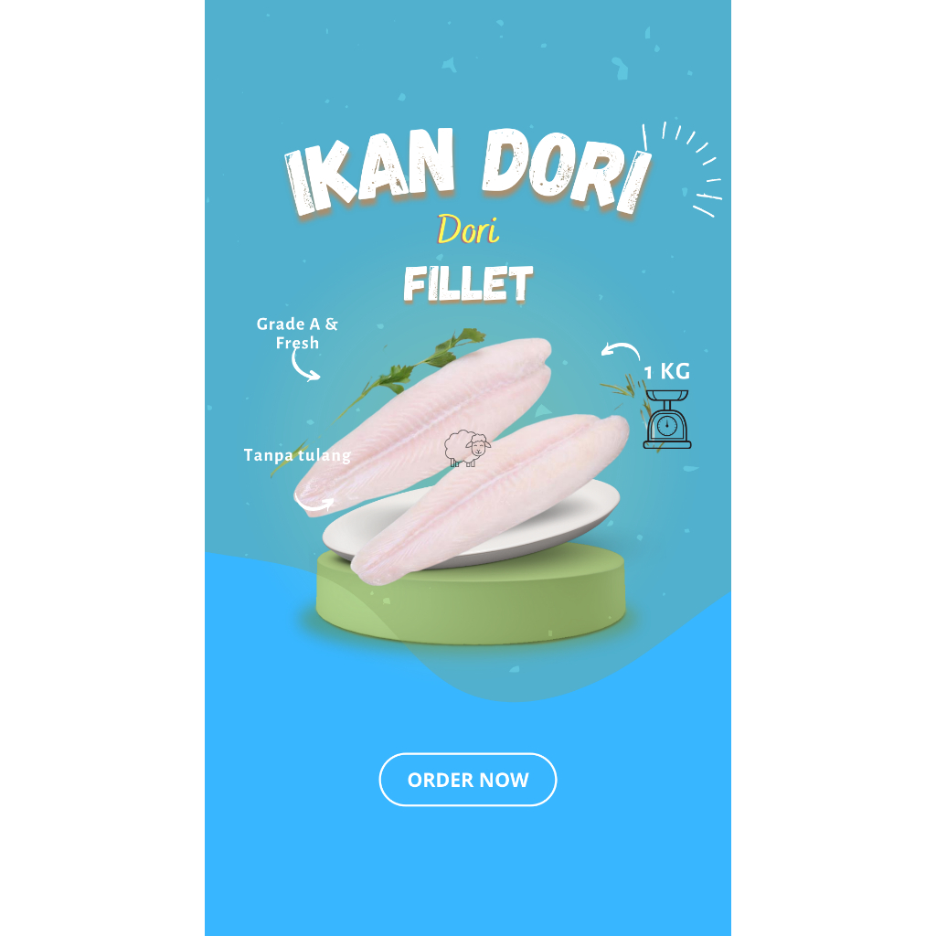 

IKAN DORI FILLET 1KG bersih (Tanpa tulang) Daging Batam Frozen Mart