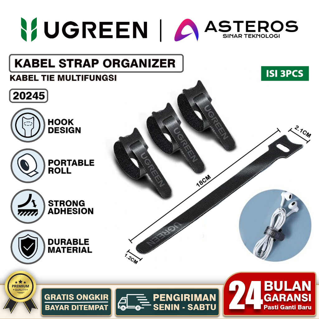 Velkro Pengikat Kabel Charger / Perekat klip Kabel Organizer