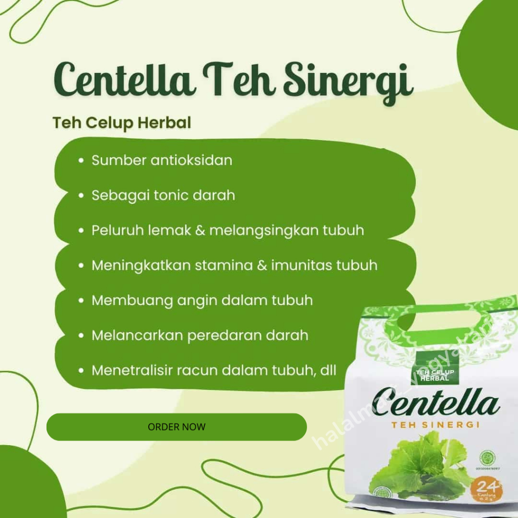 

MELANCARKAN PEREDARAN DARAH-CENTELLA TEH SINERGI