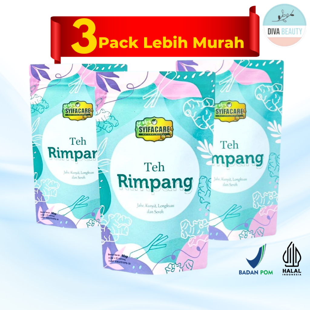

Teh Rimpang Jsr 3 Pack Teh Celup Rempah Syifacare Teh Diet Membakar Lemak Detox BPOM