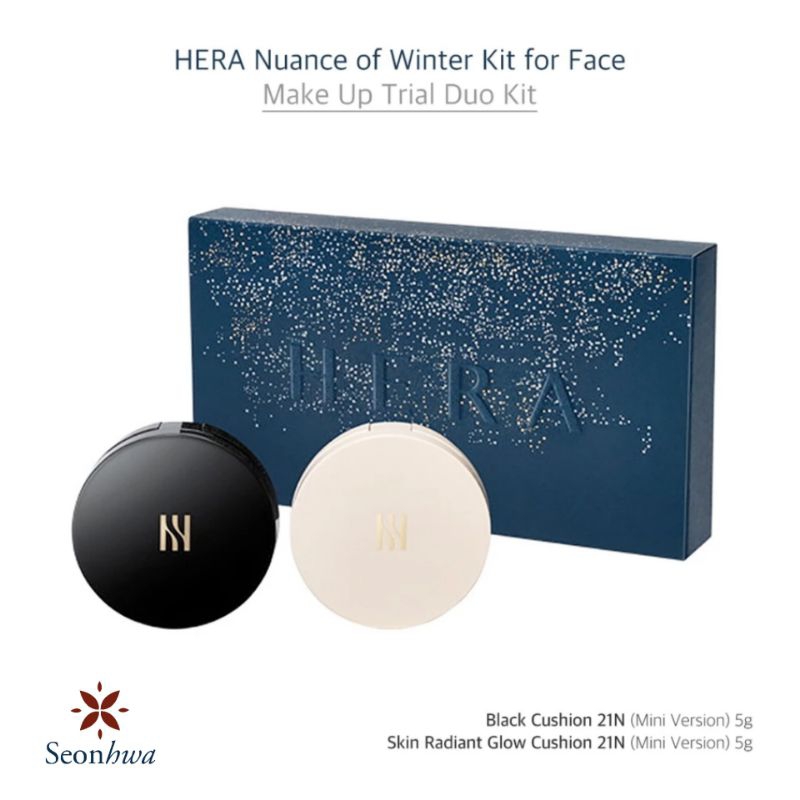 HERA BLACK CUSHION & HERA SKIN RADIANT GLOW CUSHION TRIAL KIT - EXP NOV 2025