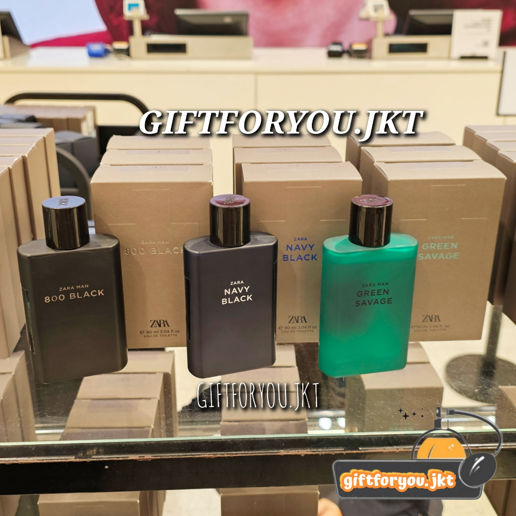 Parfum Zara Man Green Savage / 800 Black / Florence / London / Navy Black / Midnight Hour Summer EDT