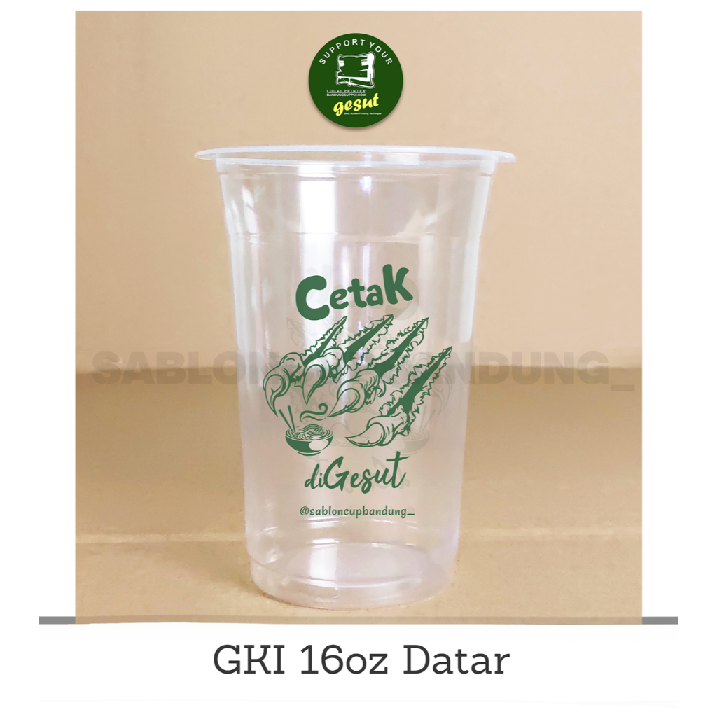 Sablon Cup 16oz Sablon Plastik Cup Murah Sablon Cup Minuman