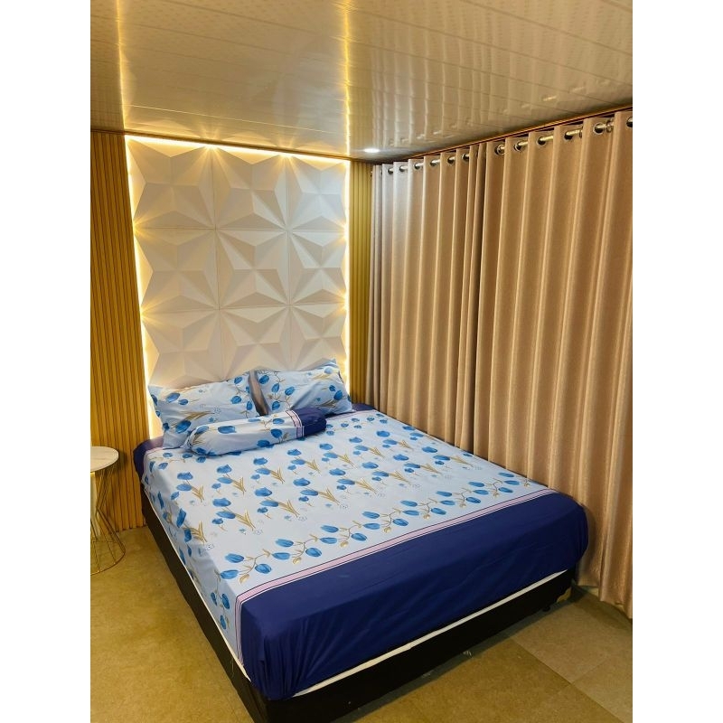 Sprei geulis motif bunga tulip