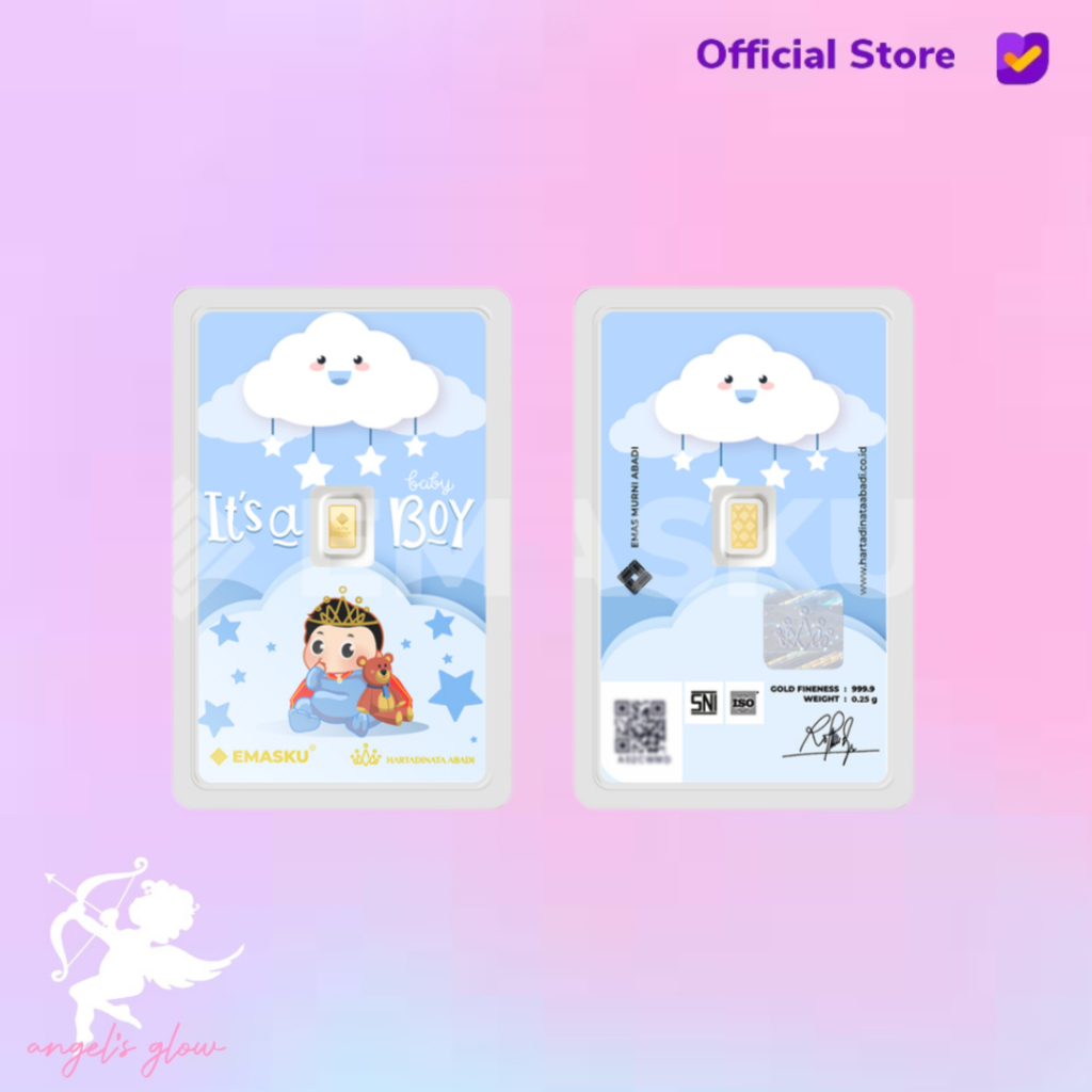 Micro Gold Logam Mulia Emasku Baby Boy Series 0.25 GRAM