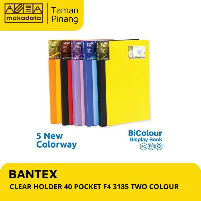 

BANTEX CLEAR HOLDER 40 POCKET F4 3185 TWO COLOUR (1 PCS)
