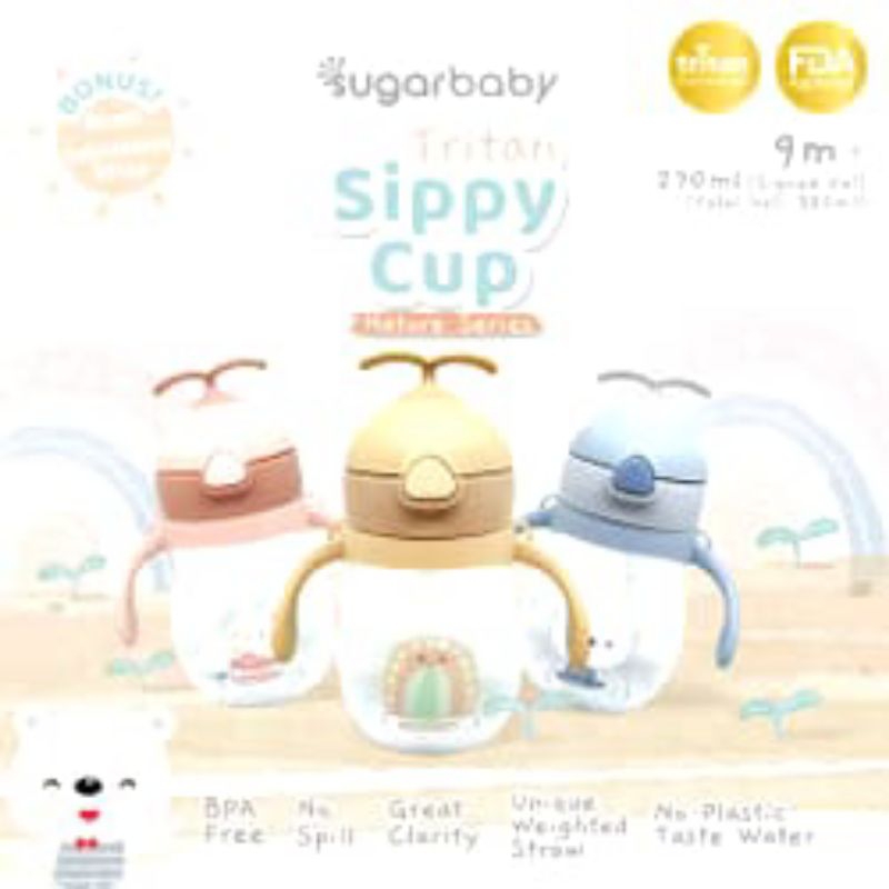 SUGAR BABY TRITAN SIPPY CUP NATURE SERIES 270ML
