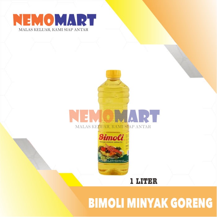 Minyak Goreng Bimoli Botol 1 liter.