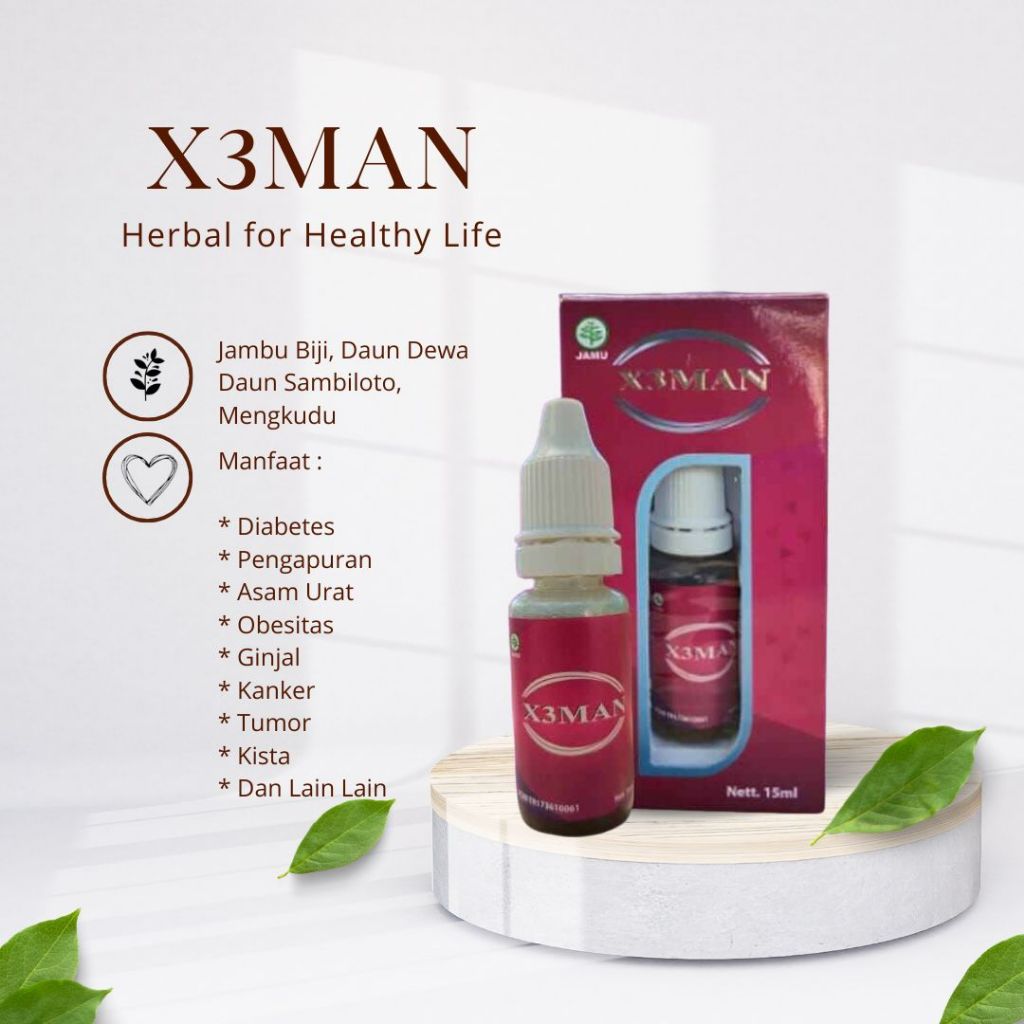 X3man, Xtriman jamu tetes 15ml - Rieny Herbal
