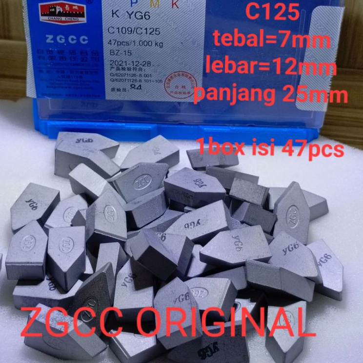 WIDIA YG6 C125 eceran ginal ZGCC mata bubut betel YG 6 C 125  bor sur tembus batu