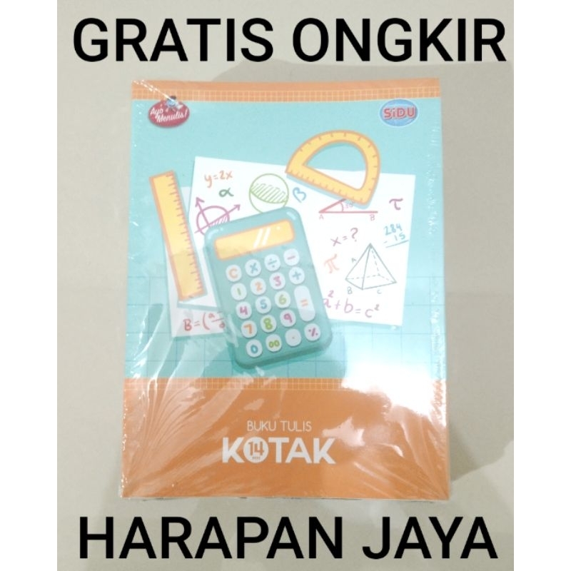 

Buku Tulis Kotak Kecil SIDU 38 Lembar Per Pak ( ISI 10 BUKU )