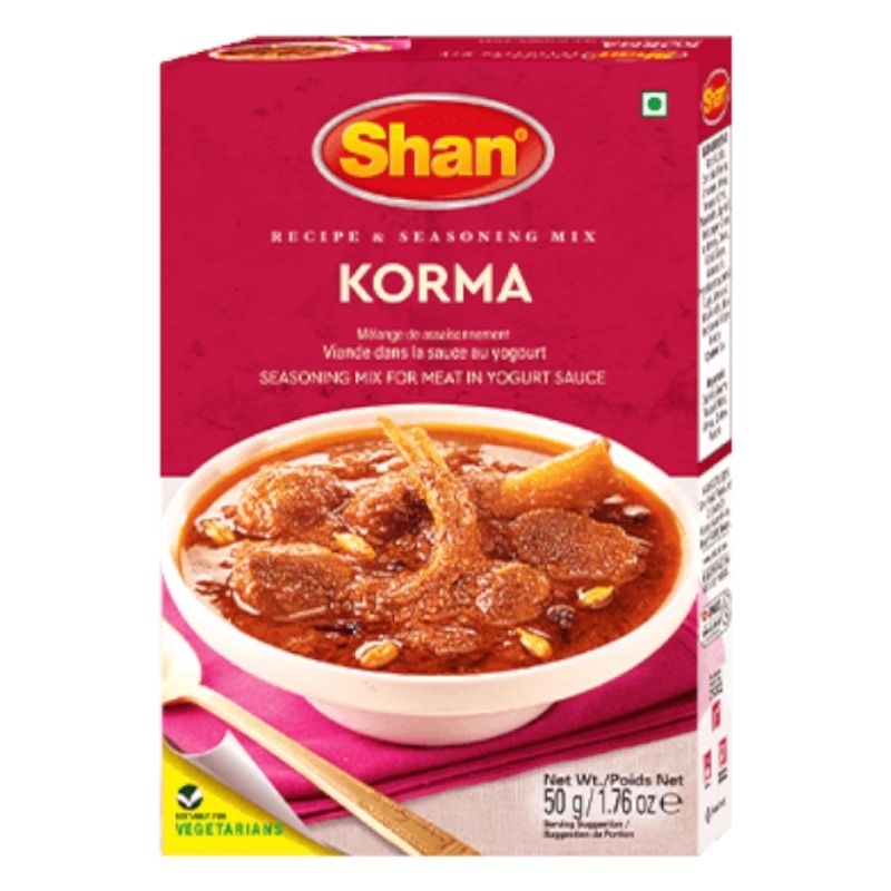 

SHAN BUMBU MASAK KORMA INSTANT LENGKAP DENGAN RESEP EXP 2026