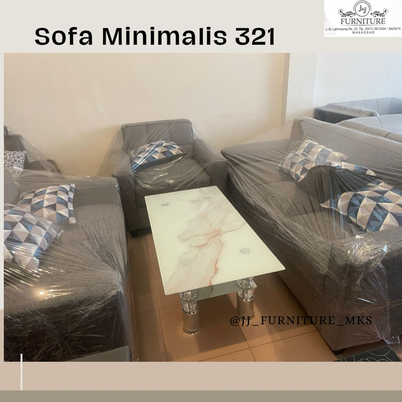 Sofa minimalis murah 321 makassar sofa retro set PROMO MURAH