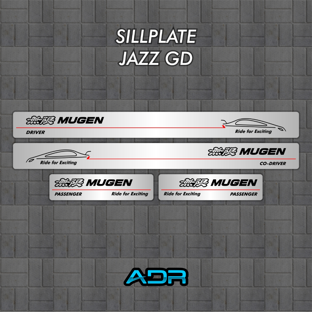 Sillplate Honda Jazz GD3 Fit Mugen