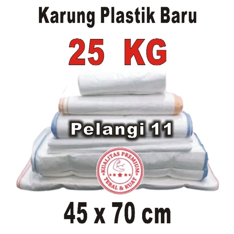 Karung 25 Kg , Karung Plastik Baru 10 Lembar