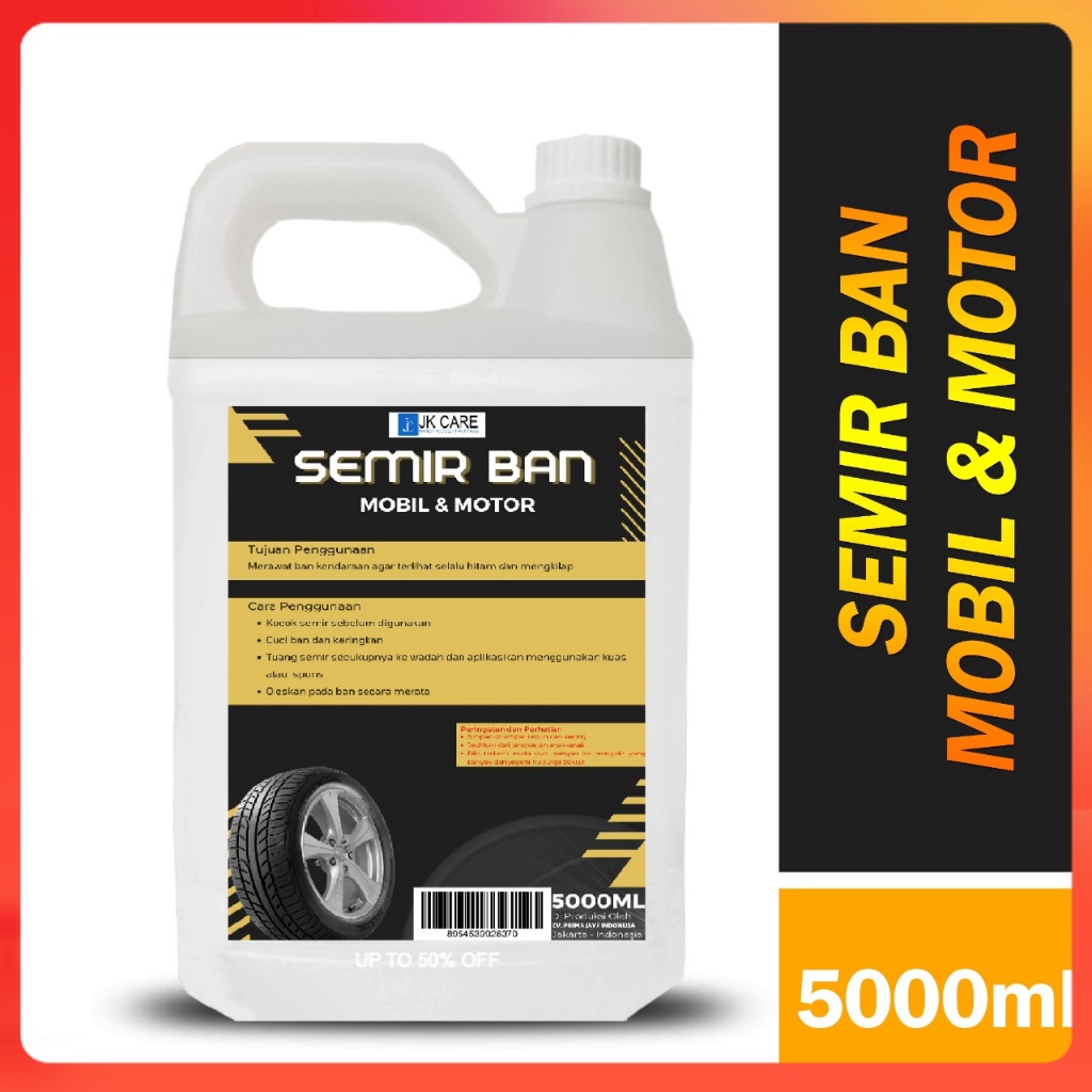 Semir Ban Pengkilap Ban  Penghitam Ban Mobil Motor 5 Liter