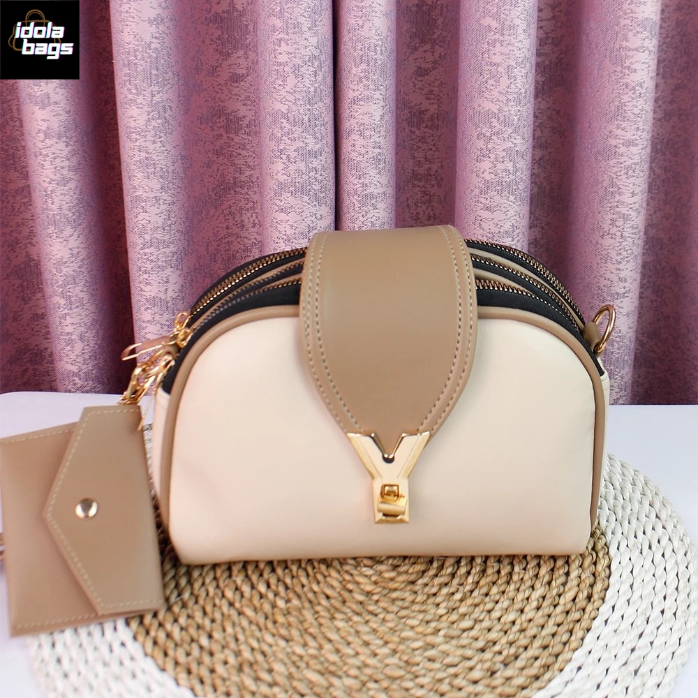 IDOLA BAGS TAS DOMPET 3 RUANG PREMIUM LOKAL SEMI KW SERIES HIGH QUALITY 37-04 NEW ARRIVAL - Tas Sele