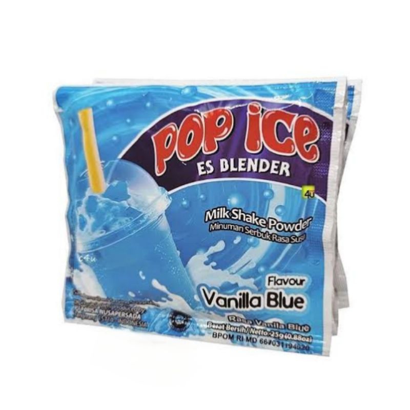 

Pop ice Vanilla Blue 1 RTG isi 10 pcs