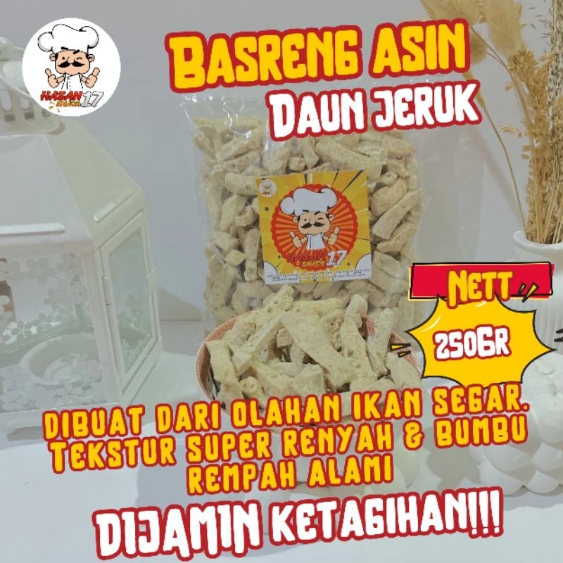 

BASRENG ASIN DAUN JERUK 250 GRAM / GRATIS ONGKIR BISA COD/ SUPER RENYAH KRIUK ENAK LEZAT / CEMILAN SNACK / MAKANAN RINGAN / HASAN SNACK 17